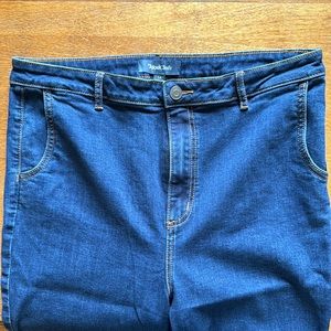 High waisted wide leg jeans